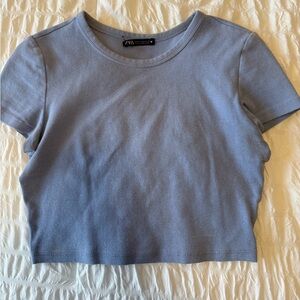 Zara cropped baby tee